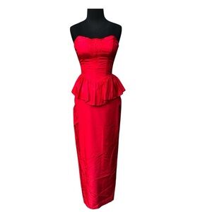 Vibrant Red Holiday Dress